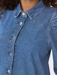 Alma Blue Denim Shirt Dress