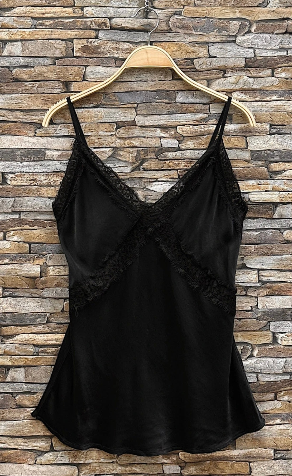 Lace Satin Cami Top
