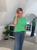 Green Fluffy S/S Jumper