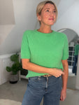 Green Fluffy S/S Jumper