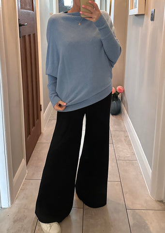 Black soft Knitted Trousers