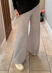 Grey Soft Knitted Trousers