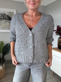 Grey Sequin Knitted Cardigan