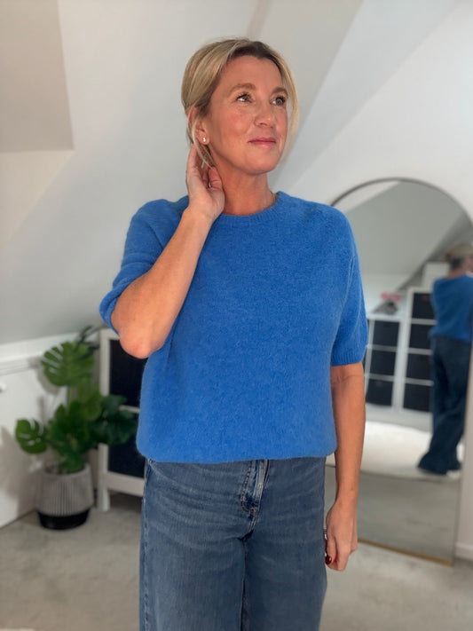 Cobalt Fluffy S/S Jumper