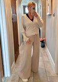 Oatmeal Soft Knitted Trousers