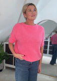 Neon Pink Fluffy S/S Jumper