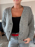 Black Sequin Knitted Cardigan