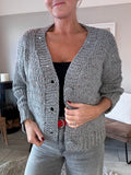 Black Sequin Knitted Cardigan