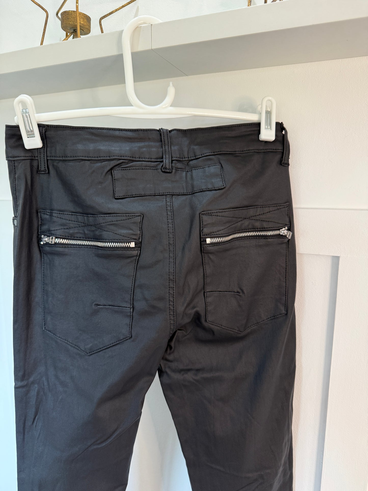 Black Melly & Co Pleather Jeans