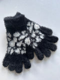 Pink Leopard Fluffy Gloves