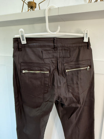 Brown Melly & Co Pleather Jeans