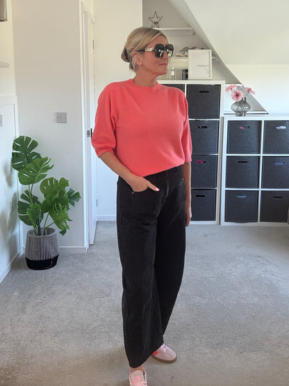 Coral Half Sleeve Jumper