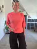 Coral Half Sleeve Jumper