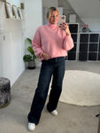 Light Pink High Neck Cosy Jumper