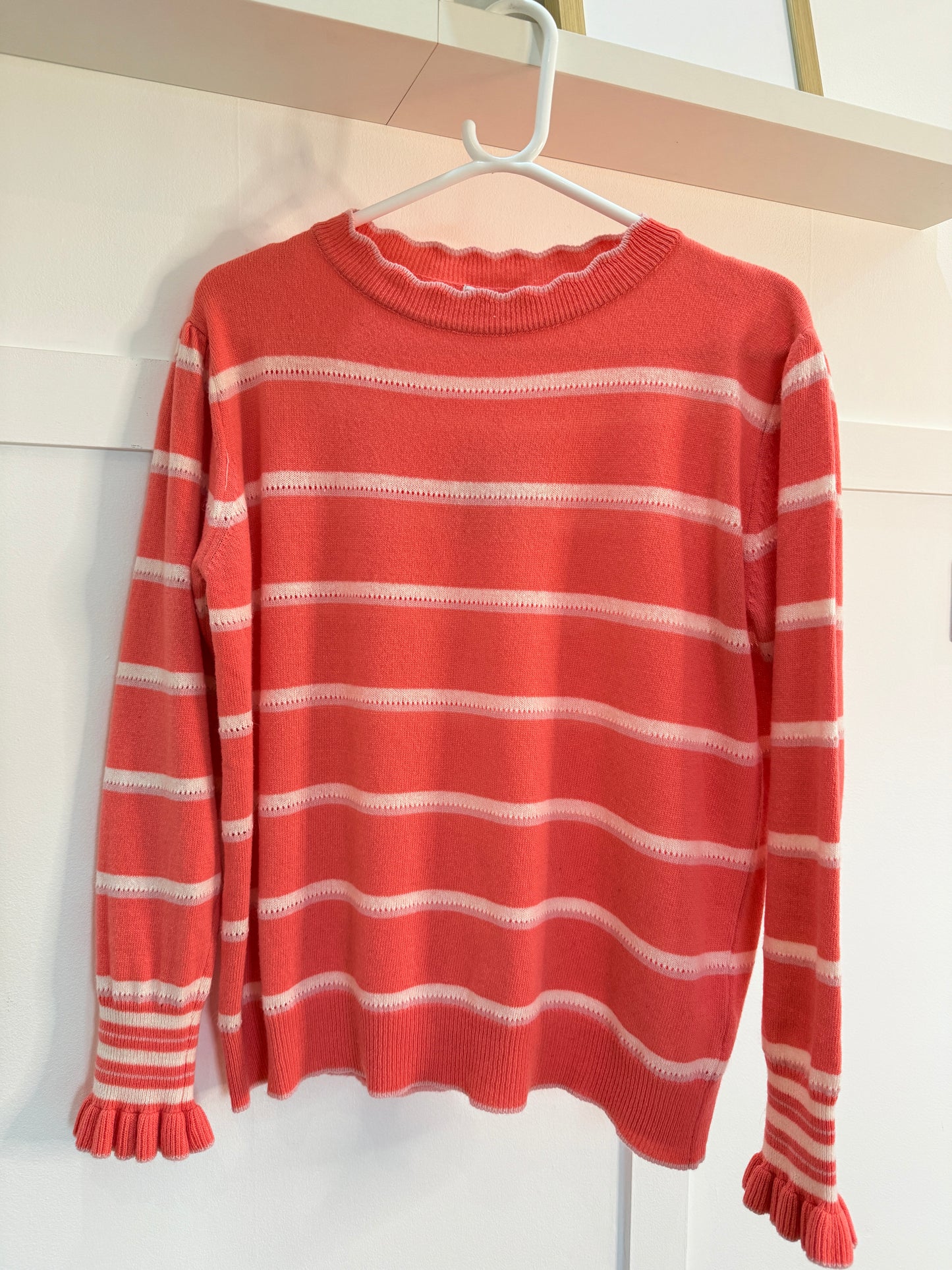 Navy Stripe Merino/Cashmere Mix Knit