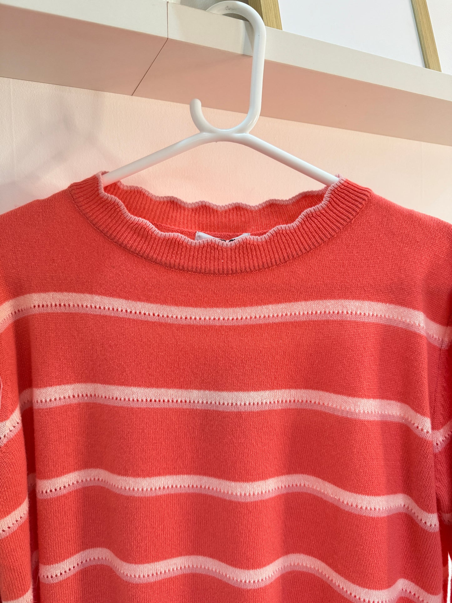 Navy Stripe Merino/Cashmere Mix Knit