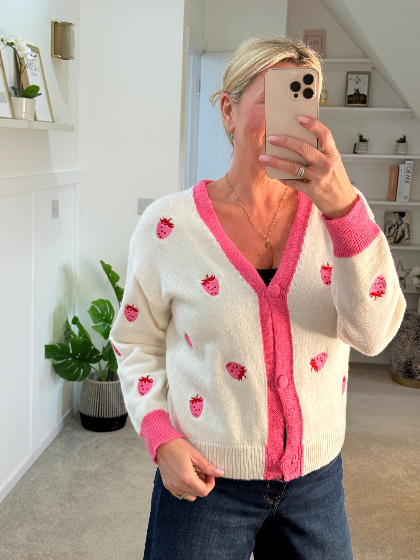 Strawberry Cardigan