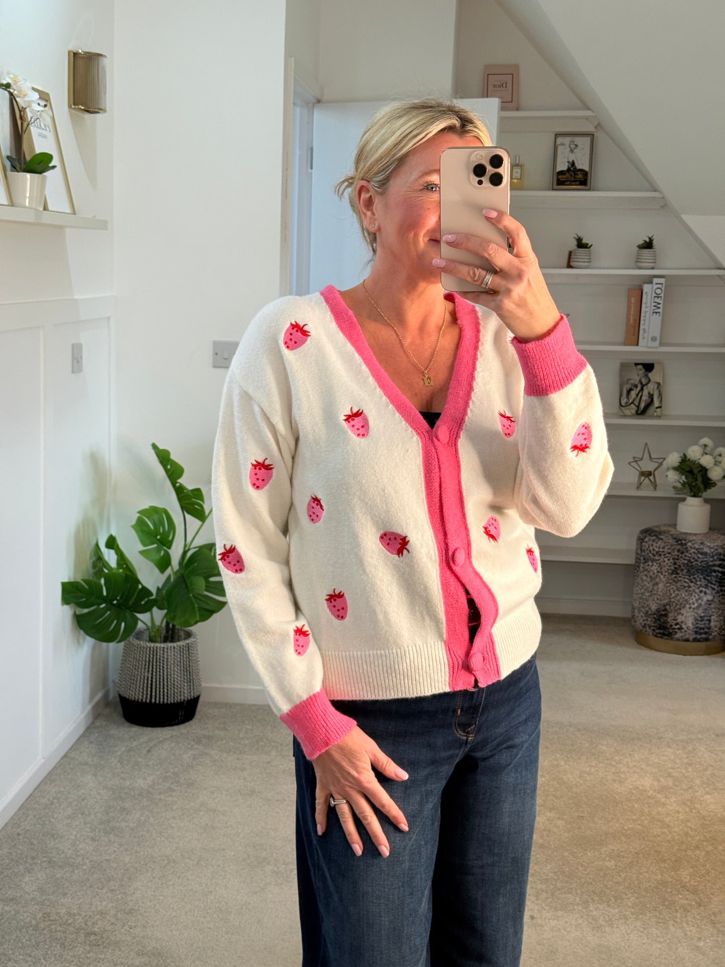 Strawberry Cardigan