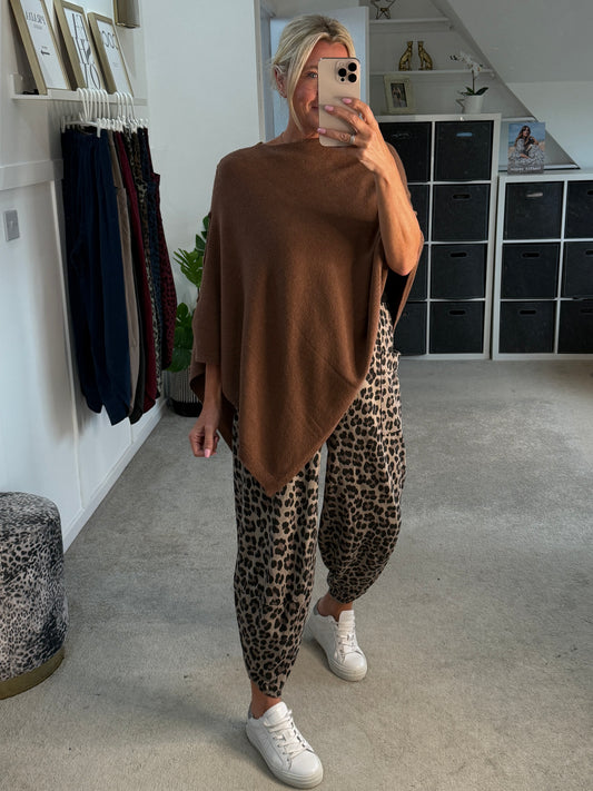 Poncho with Side Buttons