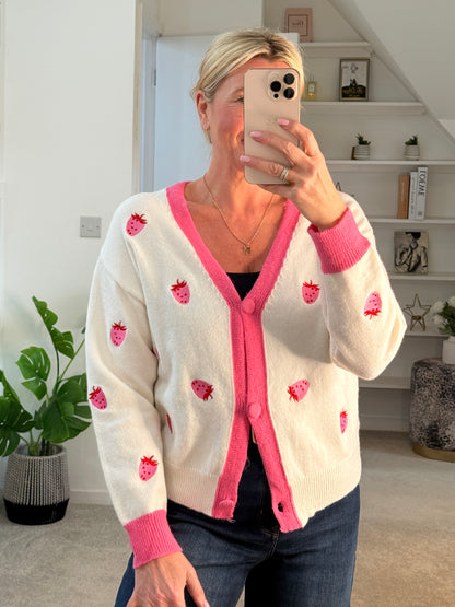 Strawberry Cardigan