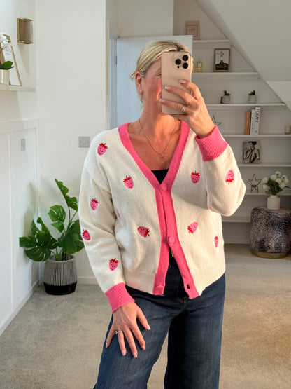 Strawberry Cardigan