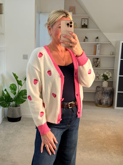 Strawberry Cardigan