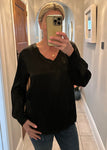 Black Silk Mix Top