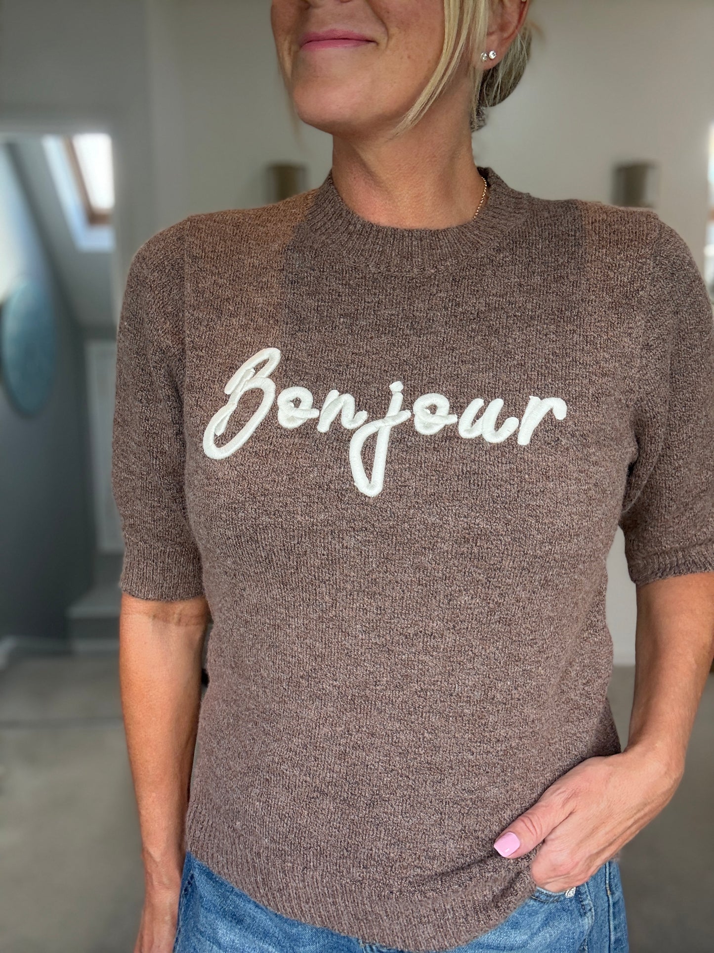 Bonjour Short Sleeve Jumper