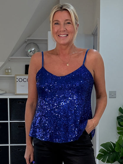 Chocolate Sequin Cami