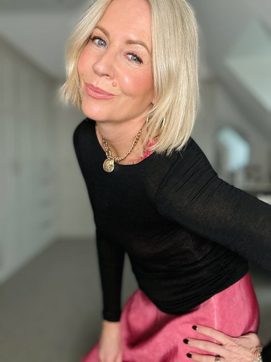 Cashmere Blend L/Sleeve Layering Top