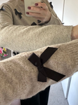 Noelle Oatmeal Bow Jumper