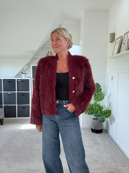 Faux Fur Cardigan