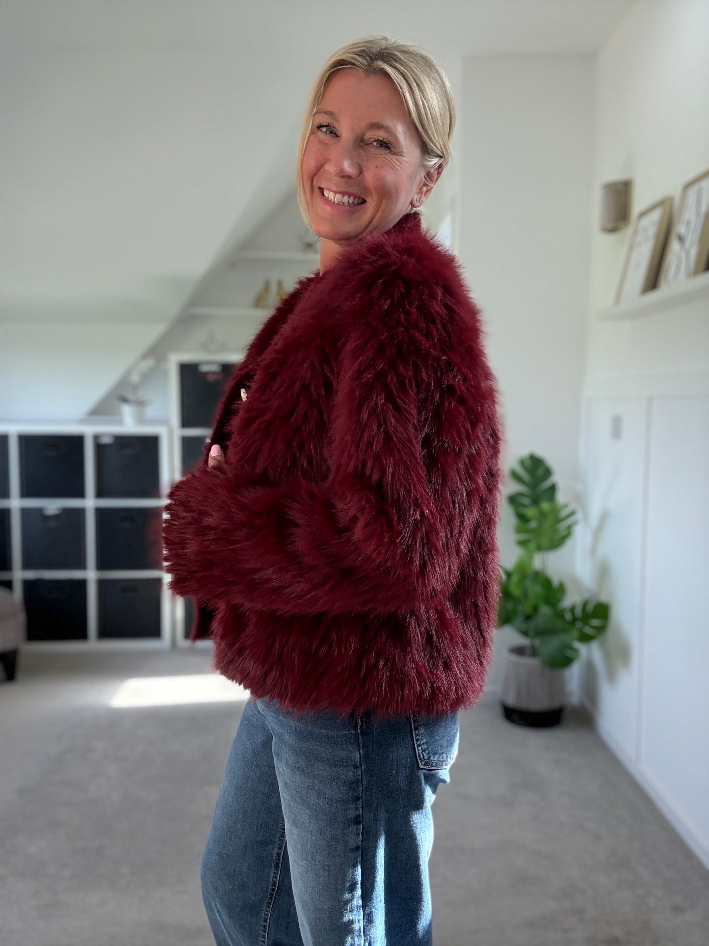 Faux Fur Cardigan