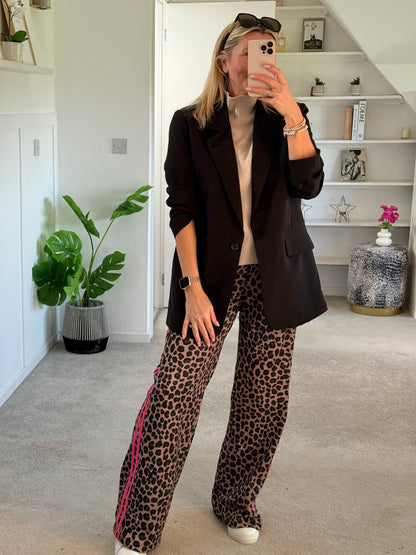 Beige Turtleneck 3/4 Sleeve Jumper