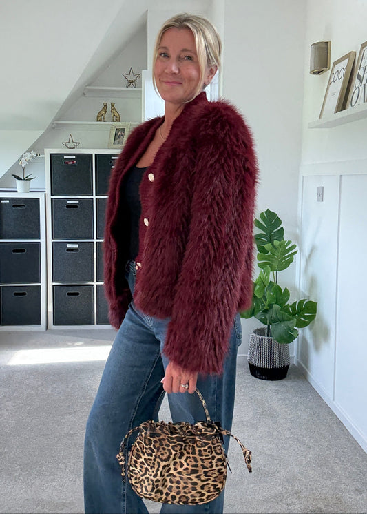Faux Fur Cardigan
