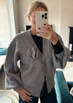 Carrie Grey Corsage Cardigan