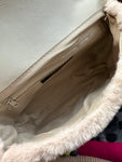 Black Faux Fur/Leather Handbag