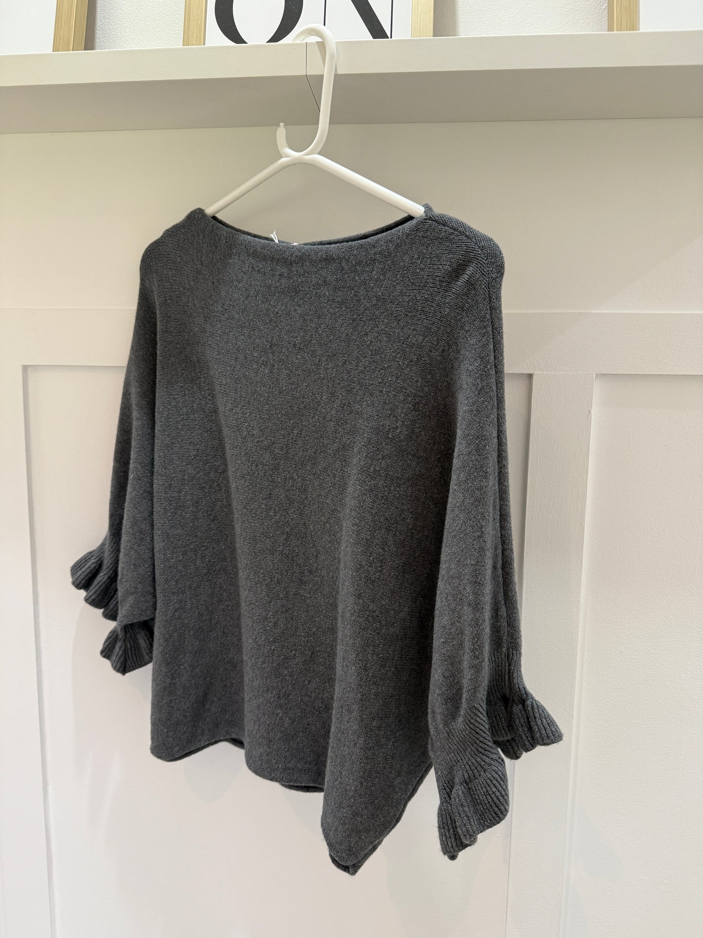 Frill Sleeve Batwing Jumper