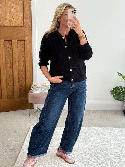 Papaya Alpaca Mix Button Cardigan