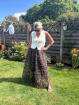 Leopard Print Tulle Ruffle Skirt