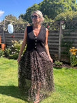 Leopard Print Tulle Ruffle Skirt