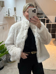 Monroe Oatmeal Faux Fur Jacket