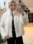 Monroe Oatmeal Faux Fur Jacket