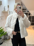 Monroe Oatmeal Faux Fur Jacket