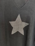 Star Fine Knit V Neck Jumper | 4 Colours