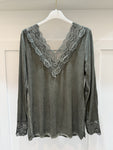 Lace V Back/Front Layering Top (5 colours)