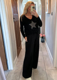 Star Fine Knit V Neck Jumper | 4 Colours
