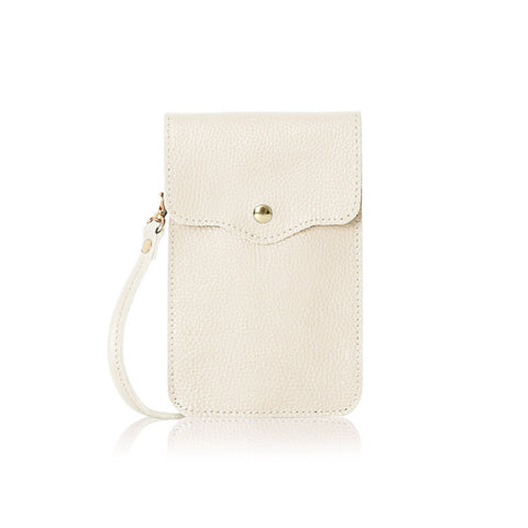 Cream Cross Body Phone Bag