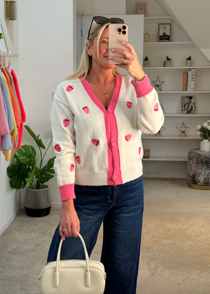 Strawberry Cardigan