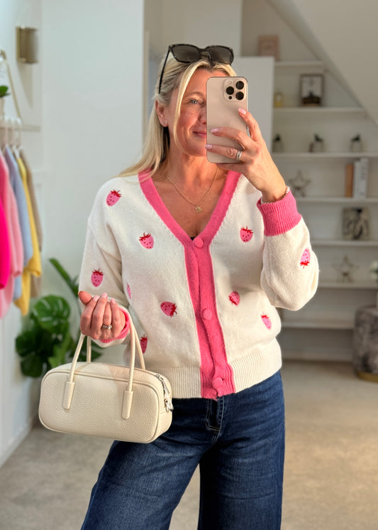 Strawberry Cardigan